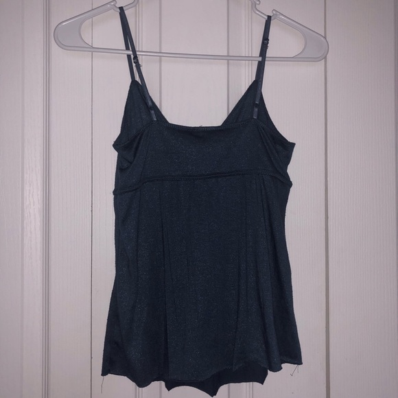 XS navy blue spaghetti strap tank top - Picture 2 of 6